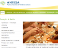 cone que abre o site da Anvisa