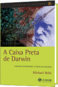 capa do livro Caixa Preta de Darwin, imagem do evolucionista na capa.