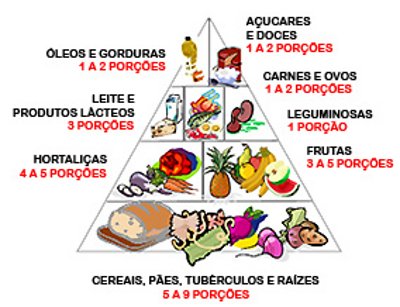 Pirmide de calorias dos alimentos