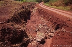 A retirada da cobertura vegetal de um solo, provoca a infiltrao de gua, causando instabilidade e eroso. <br/><br/> Palavras-chave: Desmatamento. Eroso. Assoreamento. 